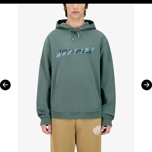 $245 The Kooples Logo-Print Relaxed-Fit Cotton Hoody NWT - Picture 6 of 13